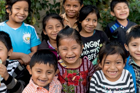 Children standing in a group