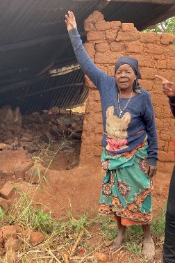 What remains of Lydia’s house after Cyclone Freddy hit her area in Malawi. <br/><br/>