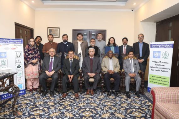 Consultation workshop for the development of Pakistans trachoma elimination dossier.